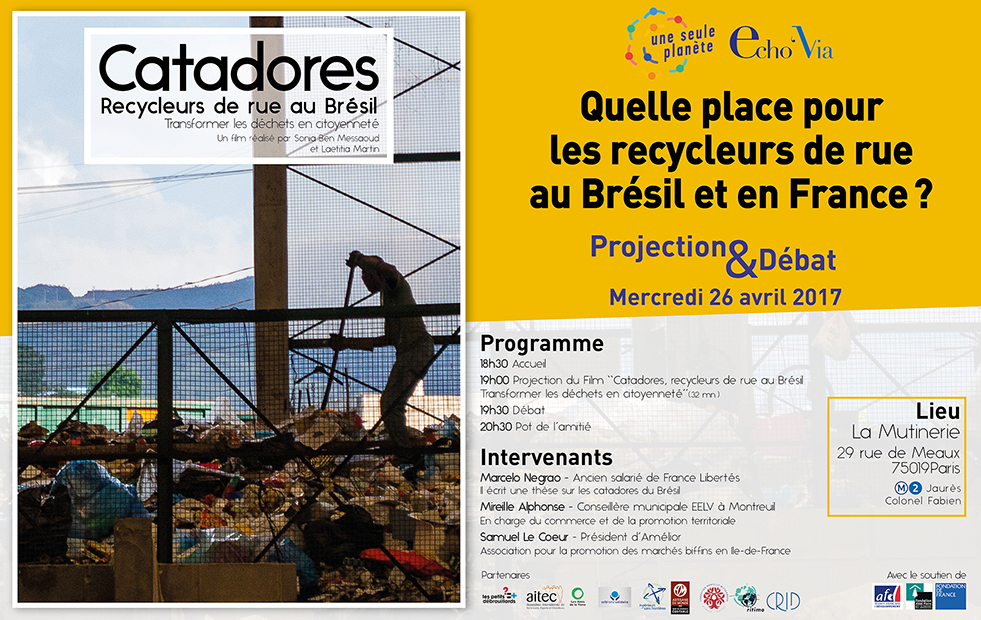 Quelle place pour les recycleurs de rue au Brésil et en France ?